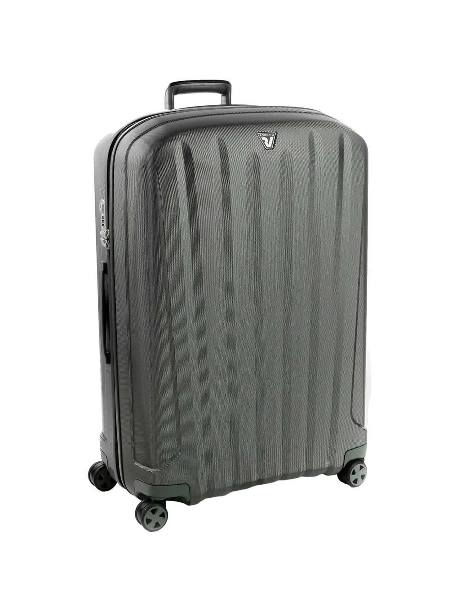 Roncato Unica Anthracite Textured Hard Large Trolley Bag -30 cm