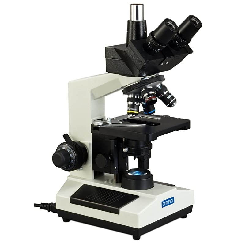 40X-2000X Trinocular Biological Compound LED Microscope with Vinyl Carrying Case