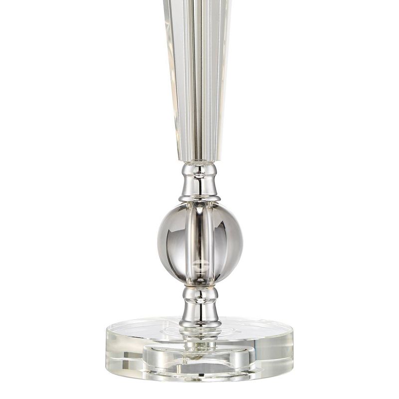 Vienna Full Spectrum Jolie Candlestick Crystal Cream Shade Table Lamps Set of 2