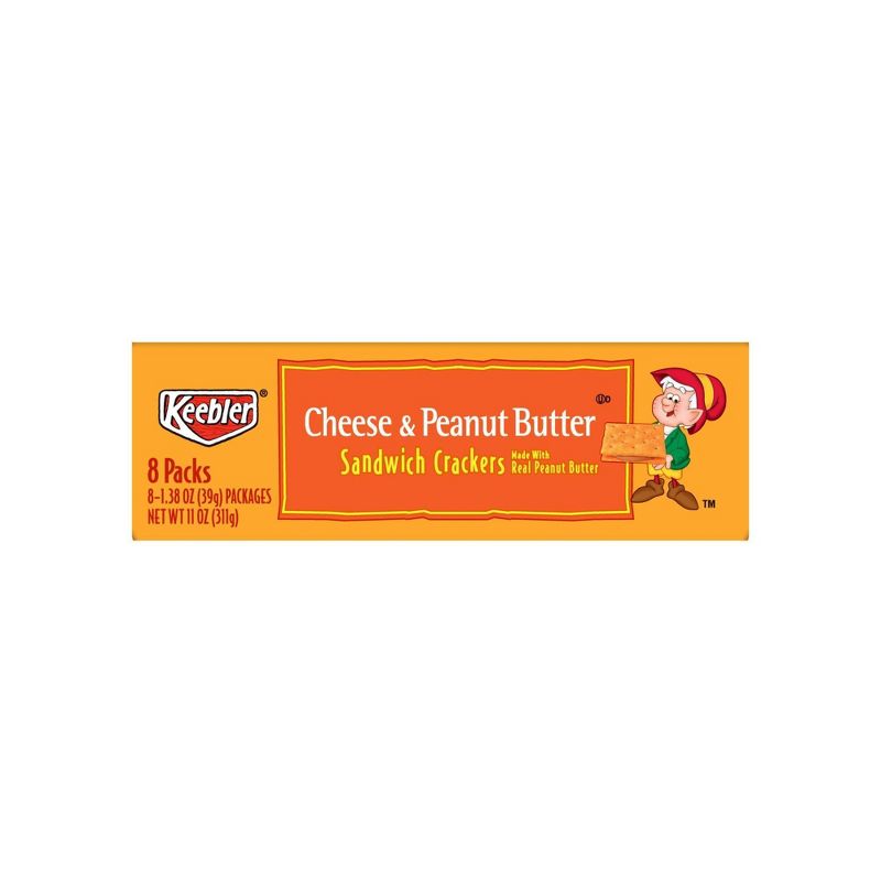 Keebler Cheese & Peanut Butter Sandwich Crackers - 8ct