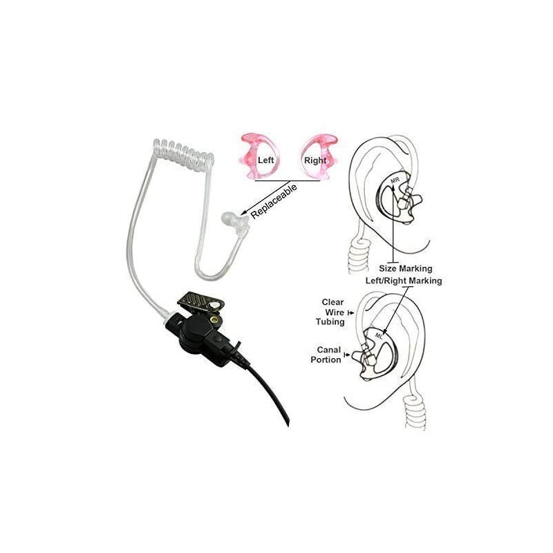 Walkie Talkie Headset for Midland Earpiece with Mic Security Headsets for Two Way Radios Compatible with Midland GXT1000VP4 LXT500VP3 GXT1050VP4 GXT1000XB etc by 6 Pack