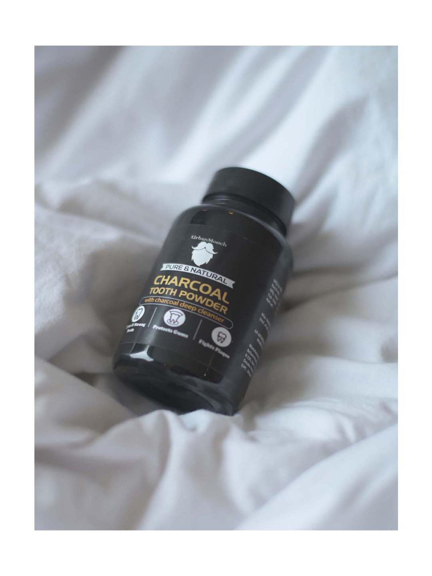 UrbanMooch Activated Charcoal Teeth Whitening Powder - 20 gm