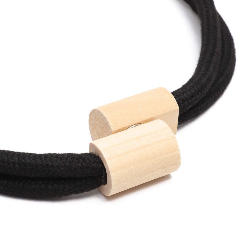 Juvale Magnetic Curtain Tiebacks, Window Treatment Rope Ties (Black, 4 Pack)