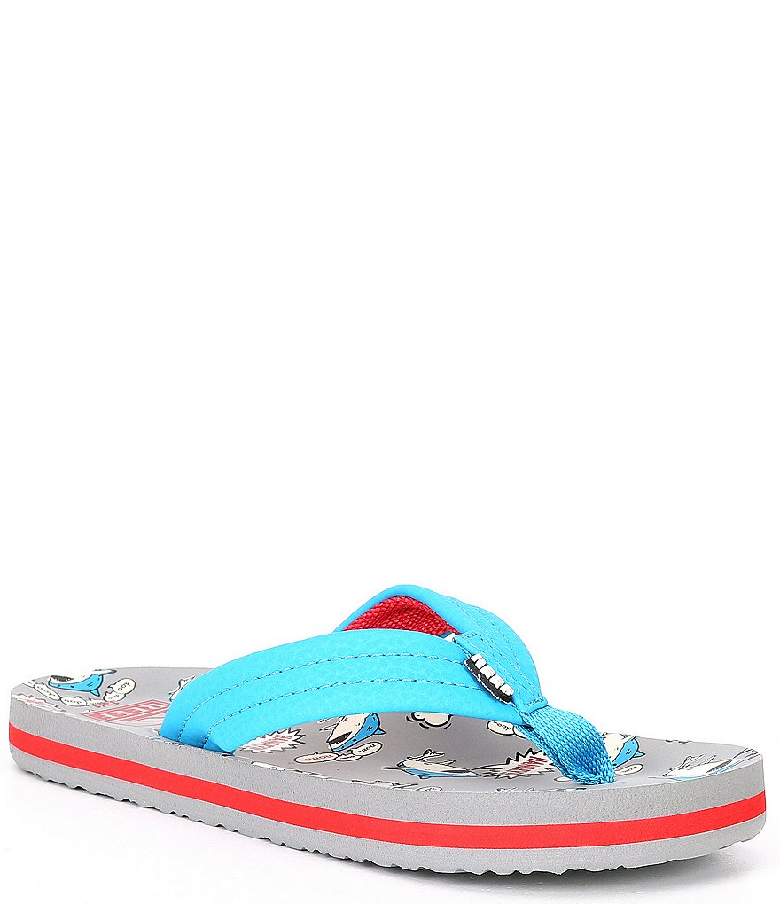 Reef Boys' Ahi Nom Nom Flip Flops (Youth)