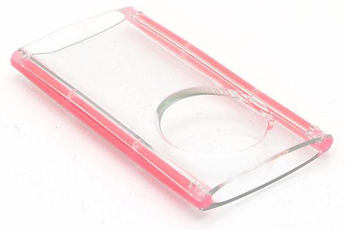 Glow In The Dark Clear Acrylic Hard Case for 4th Generation iPod Nano 4G (Pink)