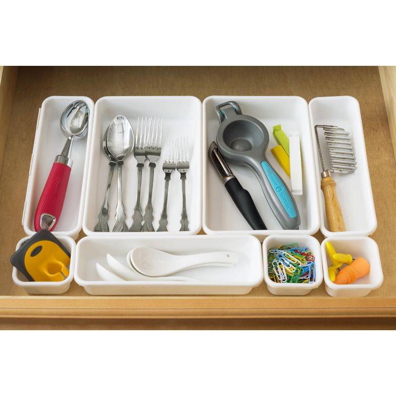 Home Basics 8 Piece Multi Drawer Organizer Set