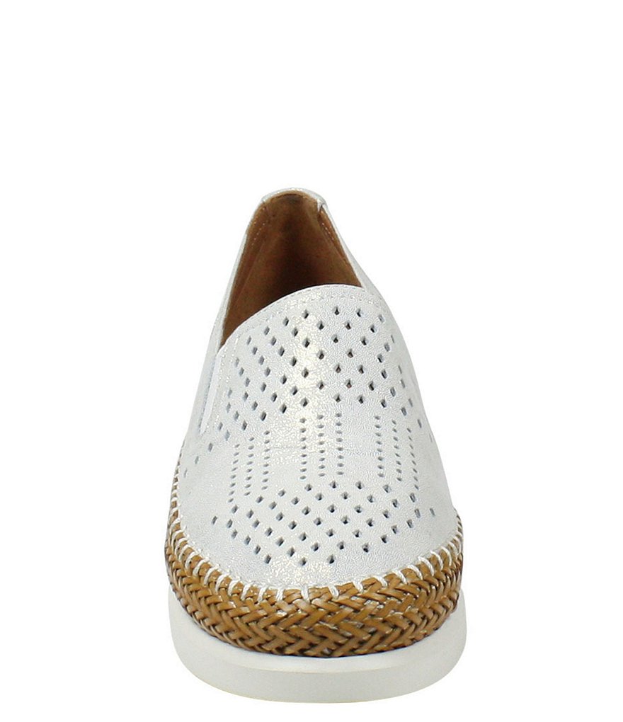 L'Amour Des Pieds Stazzema Perforated Leather Slip-On Oxfords