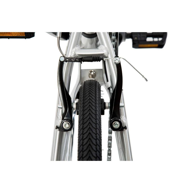 ZiZZO Liberte 8-Speed Aluminum 20" Folding Bike - Silver Black