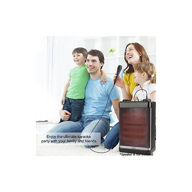 Unidirectional Dynamic Microphone with 10ft Cord for Singing,Vocal Handheld Microphone for Karaoke,Speech,Wedding