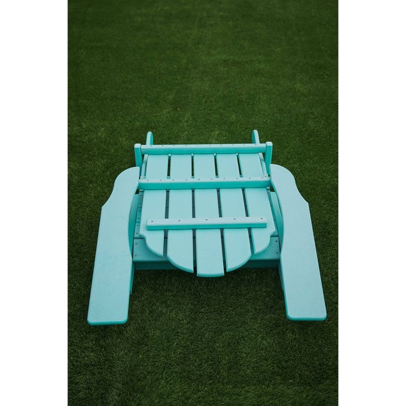 37.8" Foldable Weather Resistant  Outdoor Adirondack Chair - Blue - XBrand