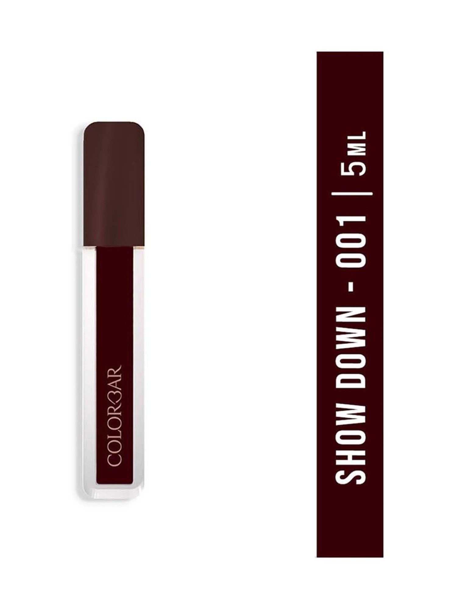 Colorbar Powerkiss Vegan Matte Lipcolor Show Down-001 Wine - 5 ml