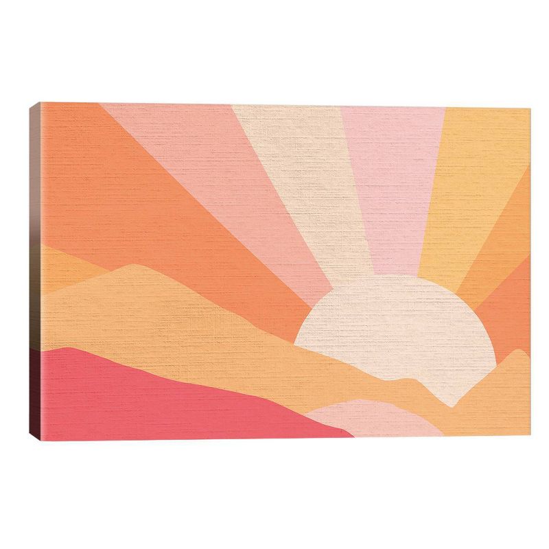 Retro Rainbow Landscape I by Dominique Vari Unframed Wall Canvas - iCanvas