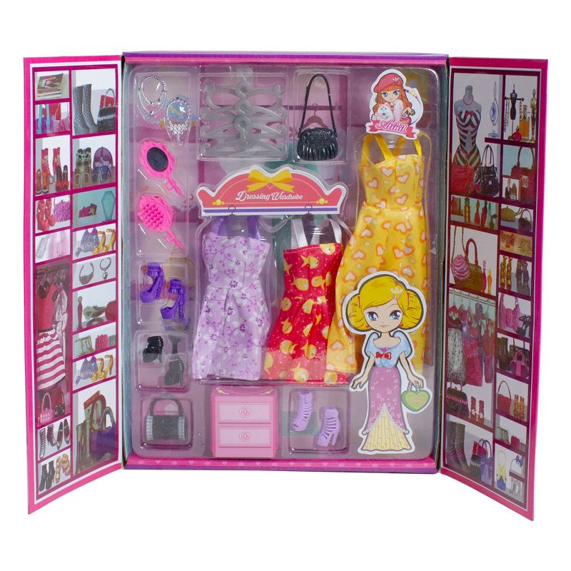 Northlight 11" Pink Beauty Play Doll Set with Multiple Accessories and Wardrobe