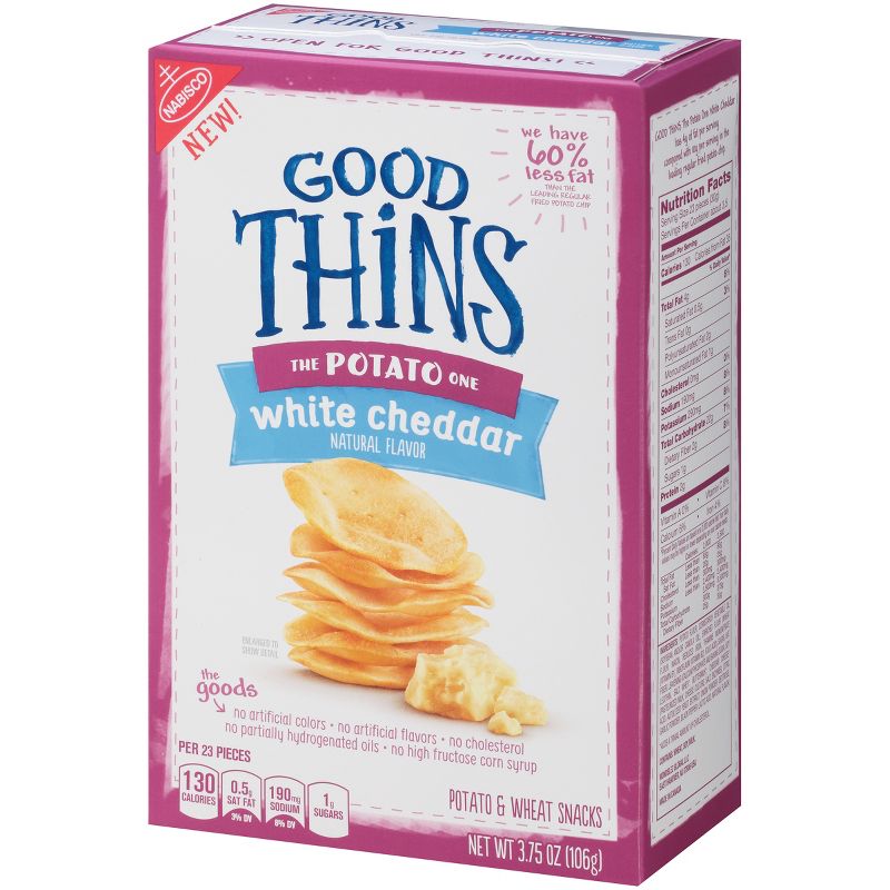 Good Thins: The Potato One - White Cheddar Crackers - 3.75oz