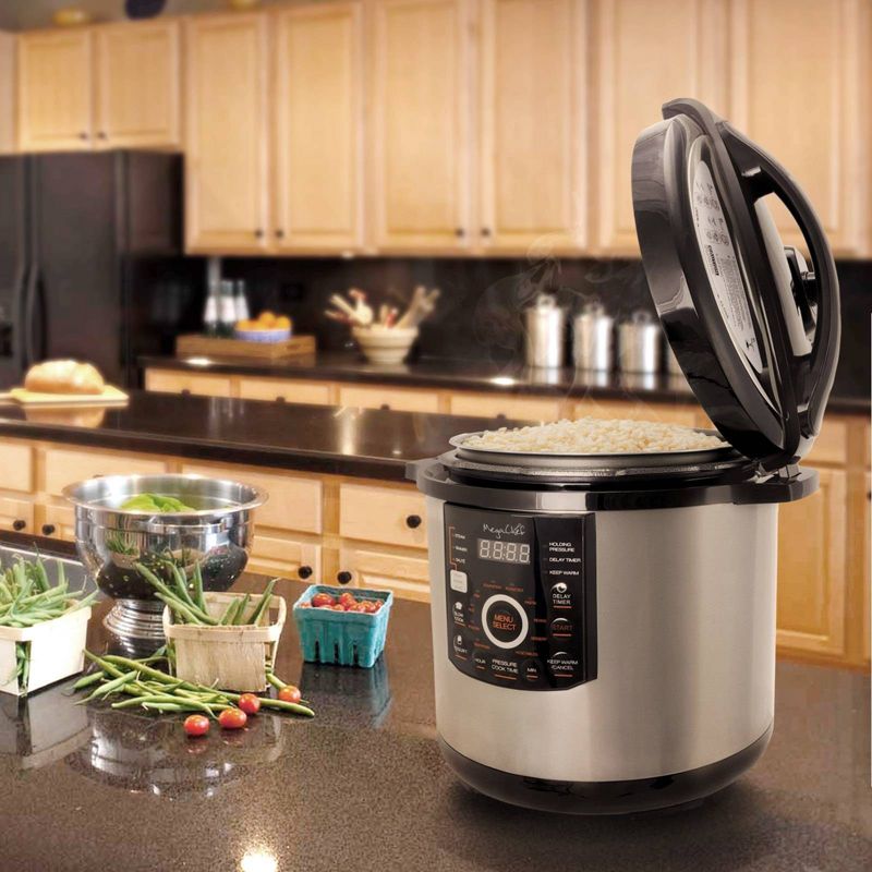 MegaChef 12qt Digital Pressure Cooker - Silver