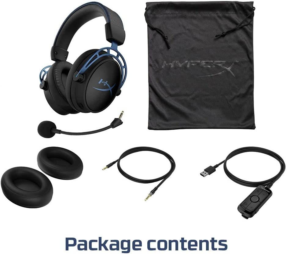 HyperX Cloud Alpha S - PC Gaming Headset, 7.1 Surround Sound, Adjustable Bass, Dual Chamber Drivers, Breathable Leatherette, Memory Foam, and Noise Cancelling Microphone - Blackout (HX-HSCAS-BK/WW)