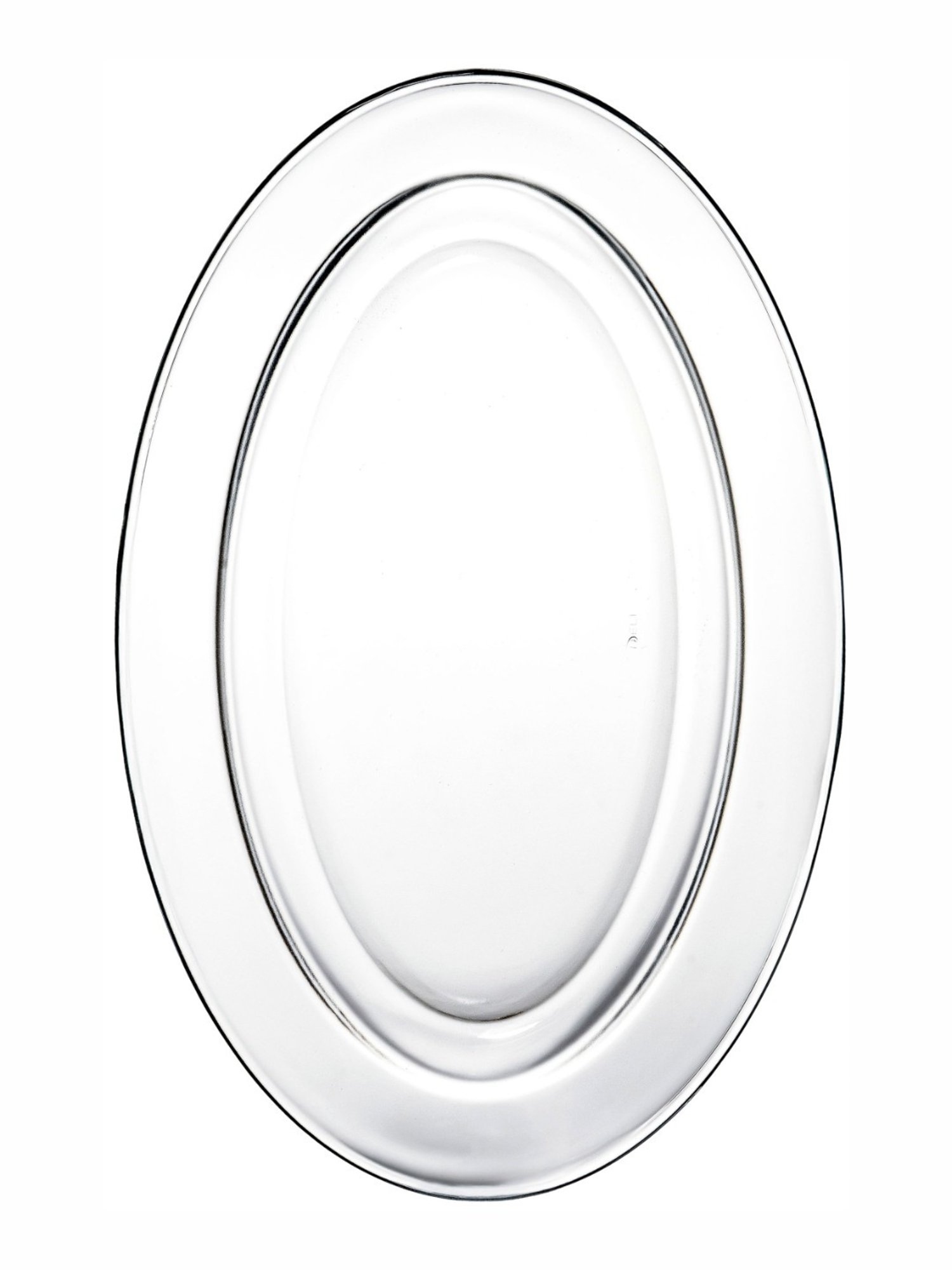 Goodhomes Black Glass Food Platter