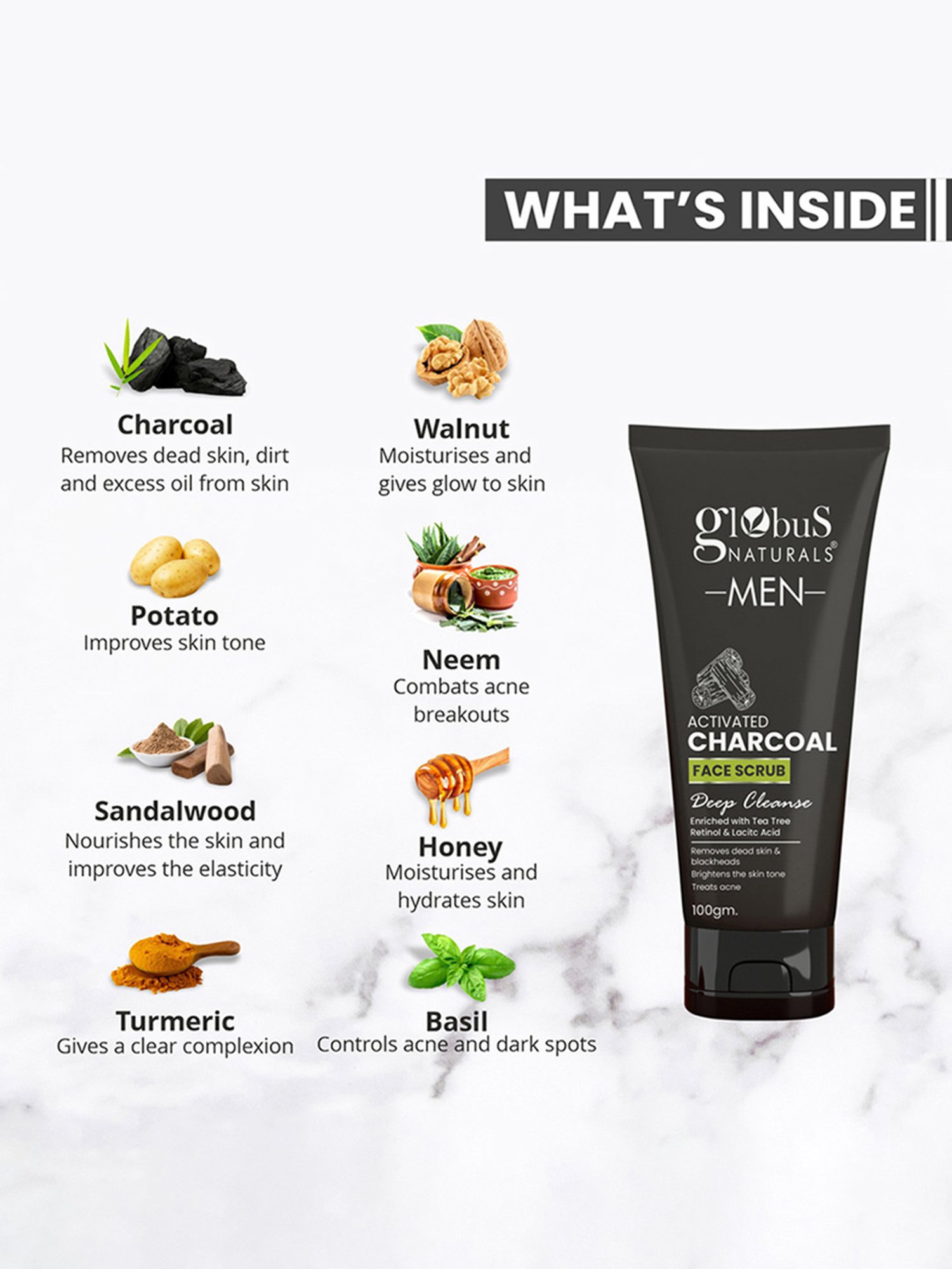 Mancode Detoxifying De Tan, Vitamin C & Acne Control Tea Tree Foaming Facewash (Pack of 3)