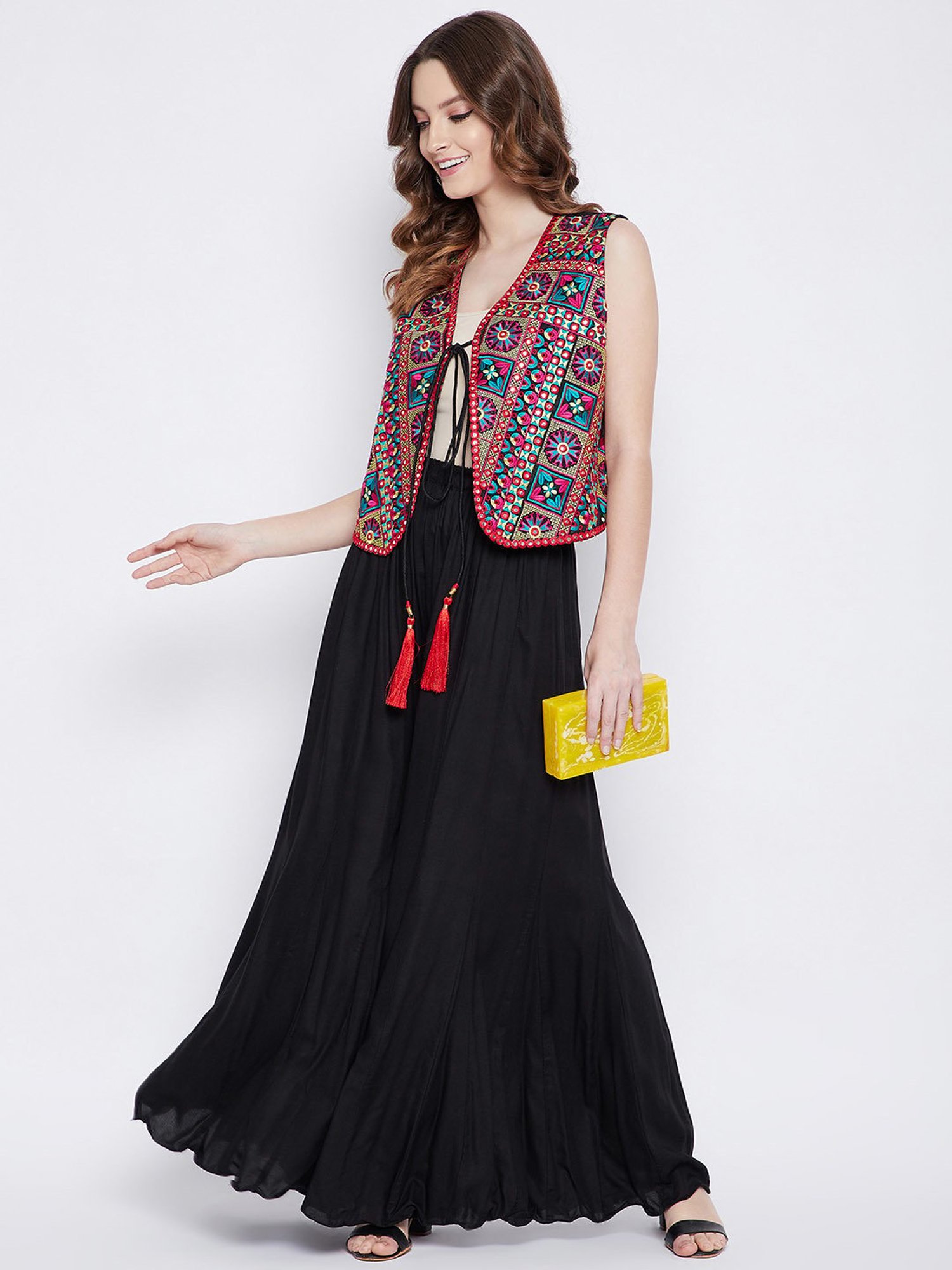 Castle Black Regular Fit Palazzos