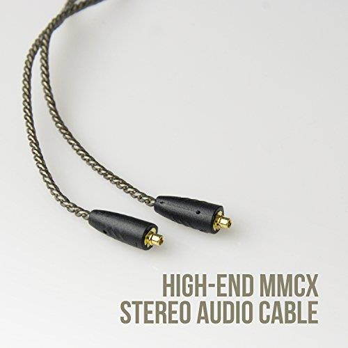 MMCX HIGH-FIDELITY SILVER-PLATED OFC REPLACEMENT STEREO AUDIO CABLE FOR PINNACLE P1 IN-EAR HEADPHONES