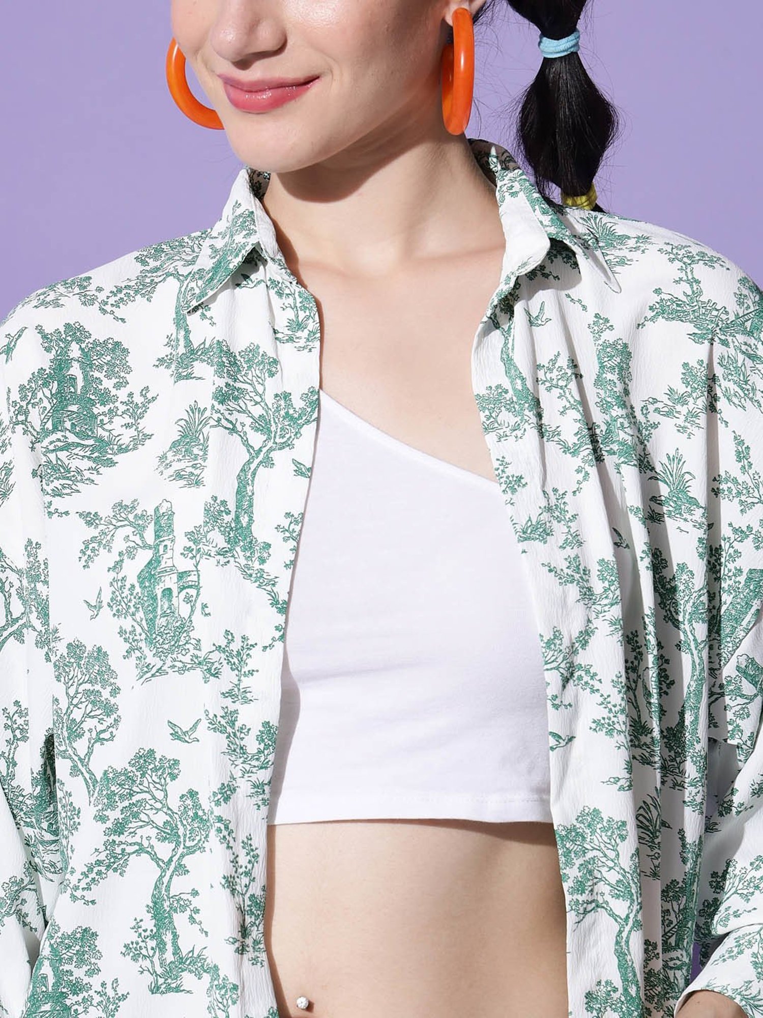 Mafadeny Black Striped Shrug