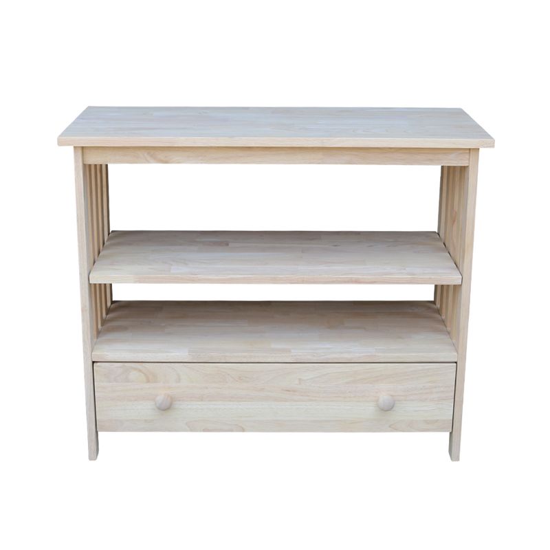 Rosemark 3 Door Media Credenza TV Stand for TVs up to 66" Gray - Treasure Trove Accents