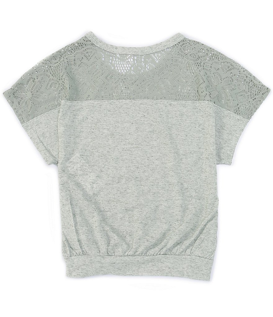 Ally B Big Girls 7-16 Short-Sleeve Butterfly Tie-Front Tee