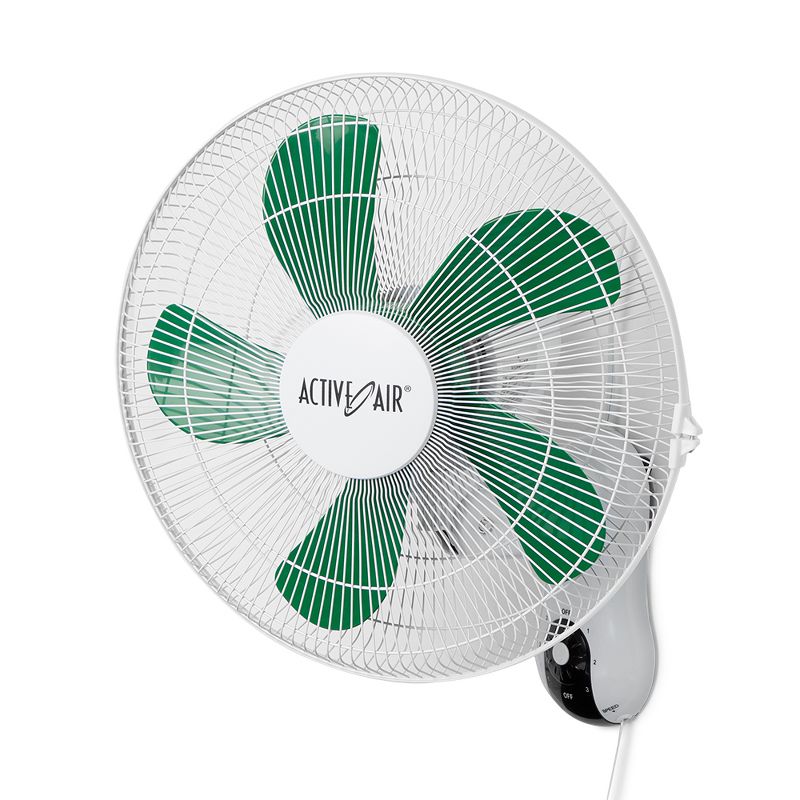 Active Air ACF16 16 inch 3-Speed Mountable 90-Degree Oscillating Hydroponic Grow Fan with Spring-Loaded Plastic Clip