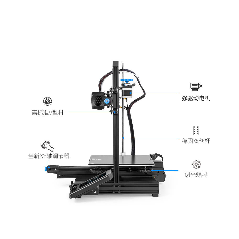 Ender-3 V2 CREALITY 3D Printer DIY Kit Silent TMC2208 Stepper Resume Power Failure Printer Upgraded Tempered Glass Impresora 3D