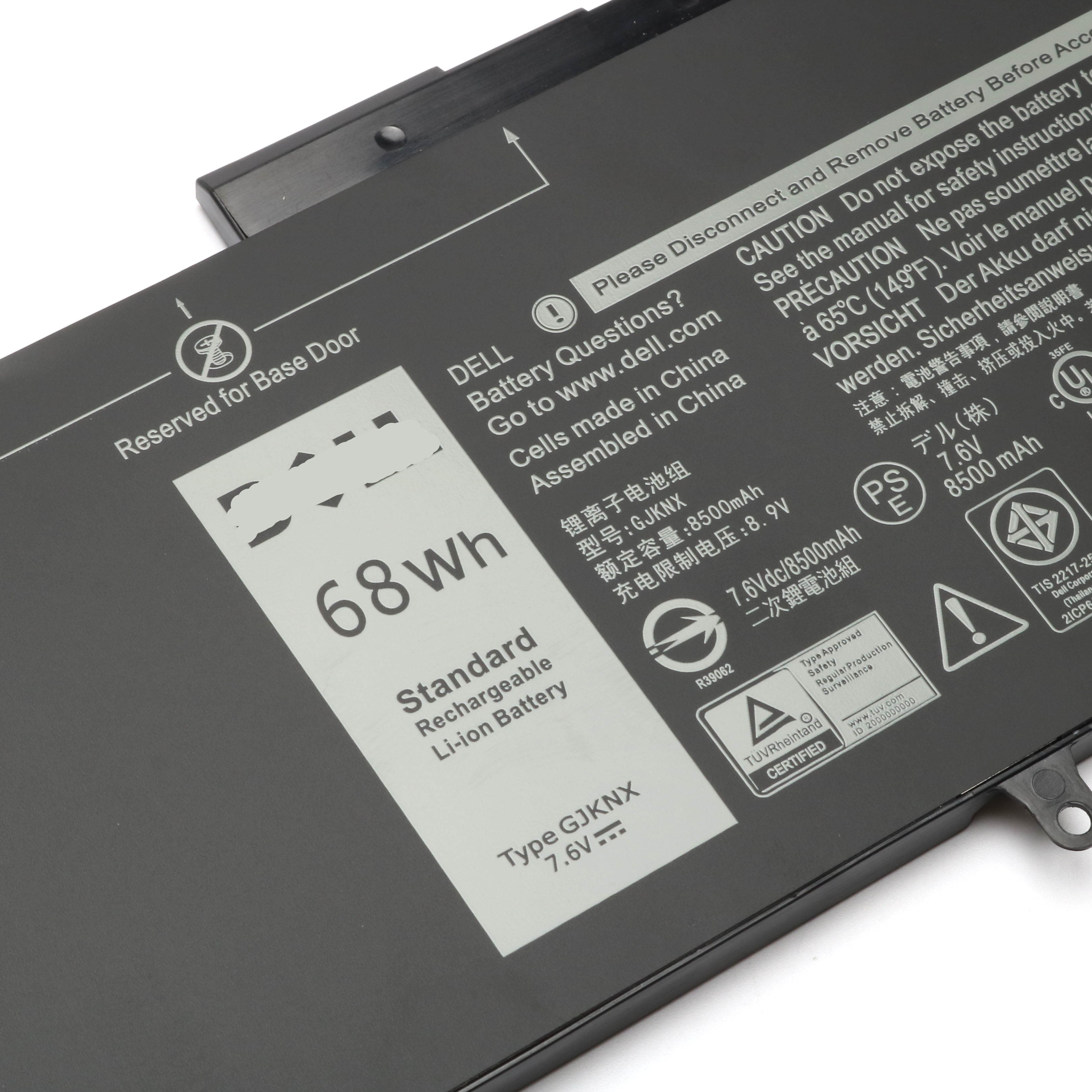 NEW DELL GJKNX Replacement Laptop Battery Compatible with Dell Precision 15 3520 Latitude E5580 E5480 E5280 E5490 E5590 Series GD1JP 0GD1JP (7.6V 68WH)