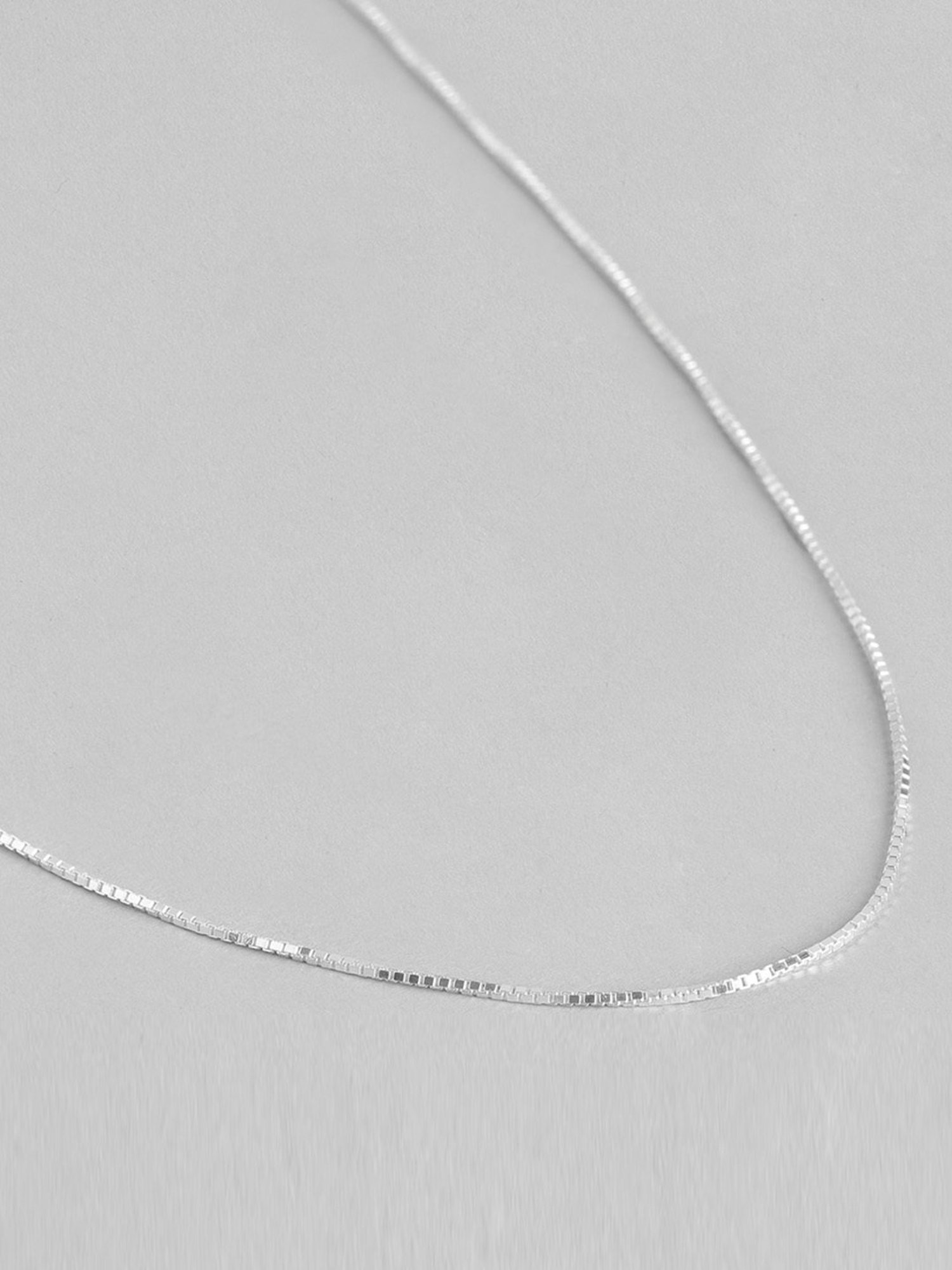 Zavya Sleek and Modern Golden Plated 92.5 Sterling Silver Box Chain