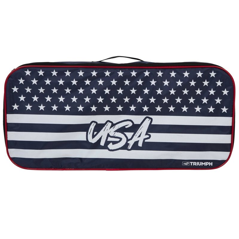 Zume Games Patriotic Portable Badminton Lawn Sports Set