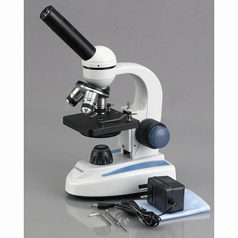 M158C Cordless Compound Monocular Microscope with WF10x and WF25x Eyepieces