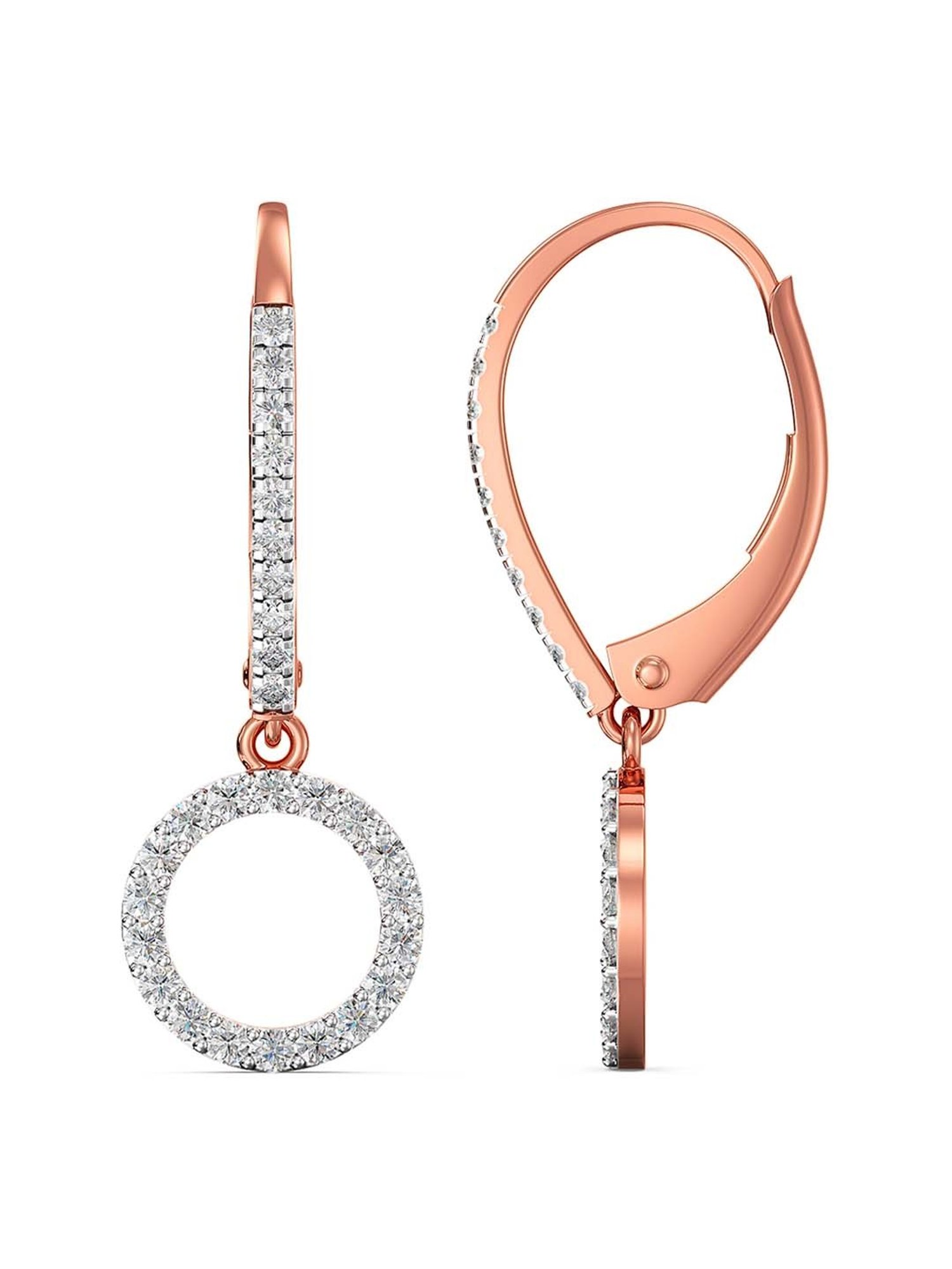 Joyalukkas 18k Gold & Diamond Hoop Earrings for Women