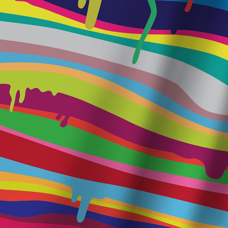 Americanflat The Melting by Joe Van Wetering Blackout Rod Pocket Single Curtain Panel 50x84