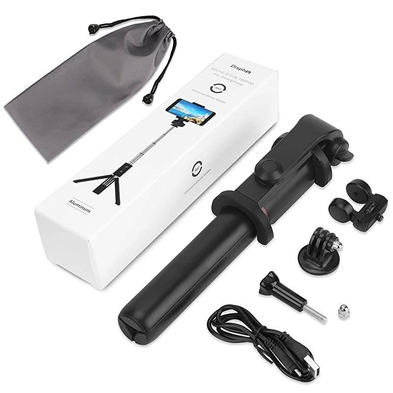 Bluetooth Selfie Stick Tripod, 41 Inch Extendable Phone Camera Tripod Stand with Wireless Remote, Selfie Stick Compatible for iPhone 11/11 Pro/X/XR/Xs Max/8/7s, Galaxy S10/S9/Note 8