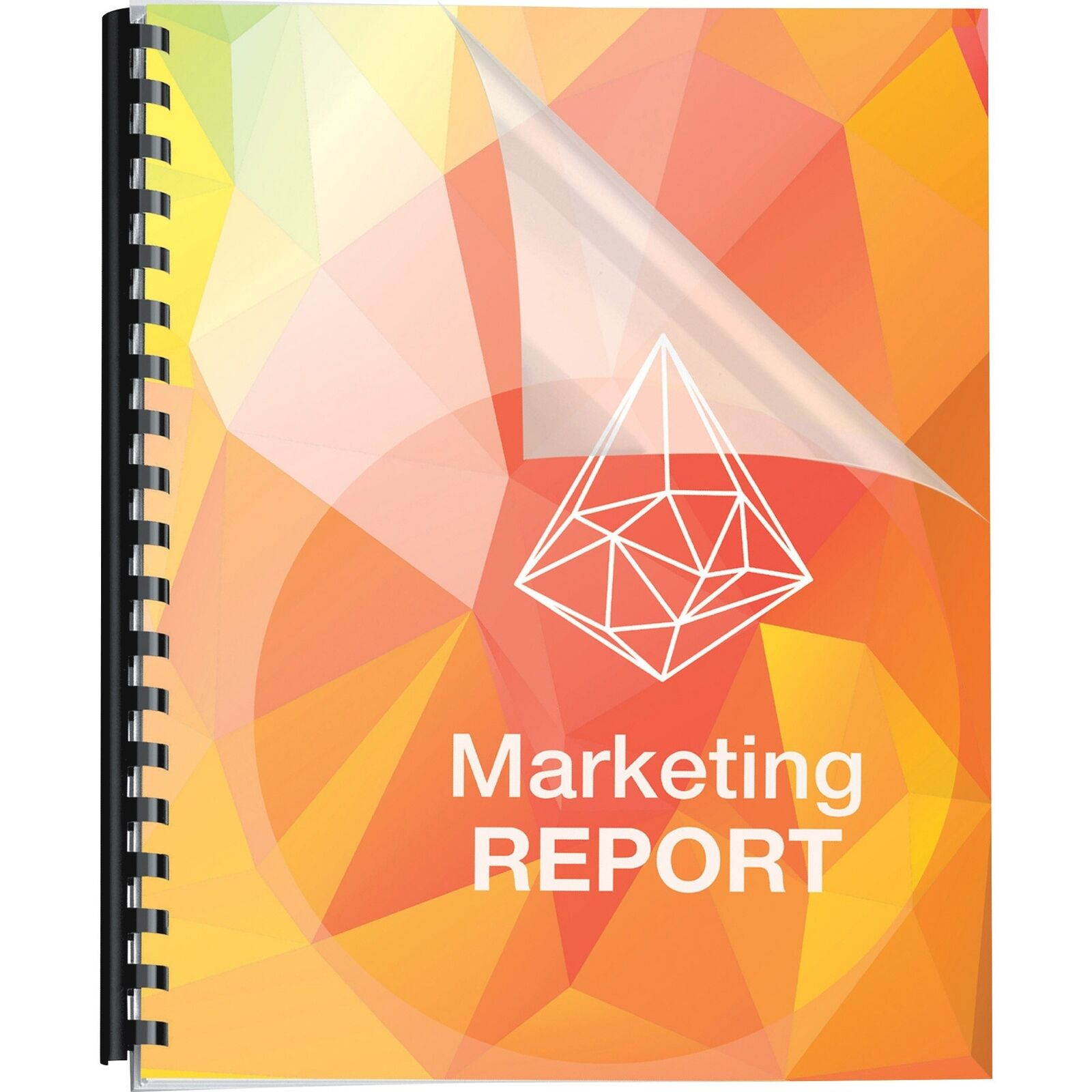 Fellowes Crystals Clear Pre-punched Binding Cover - 8.5" X 11" - Rectangular -