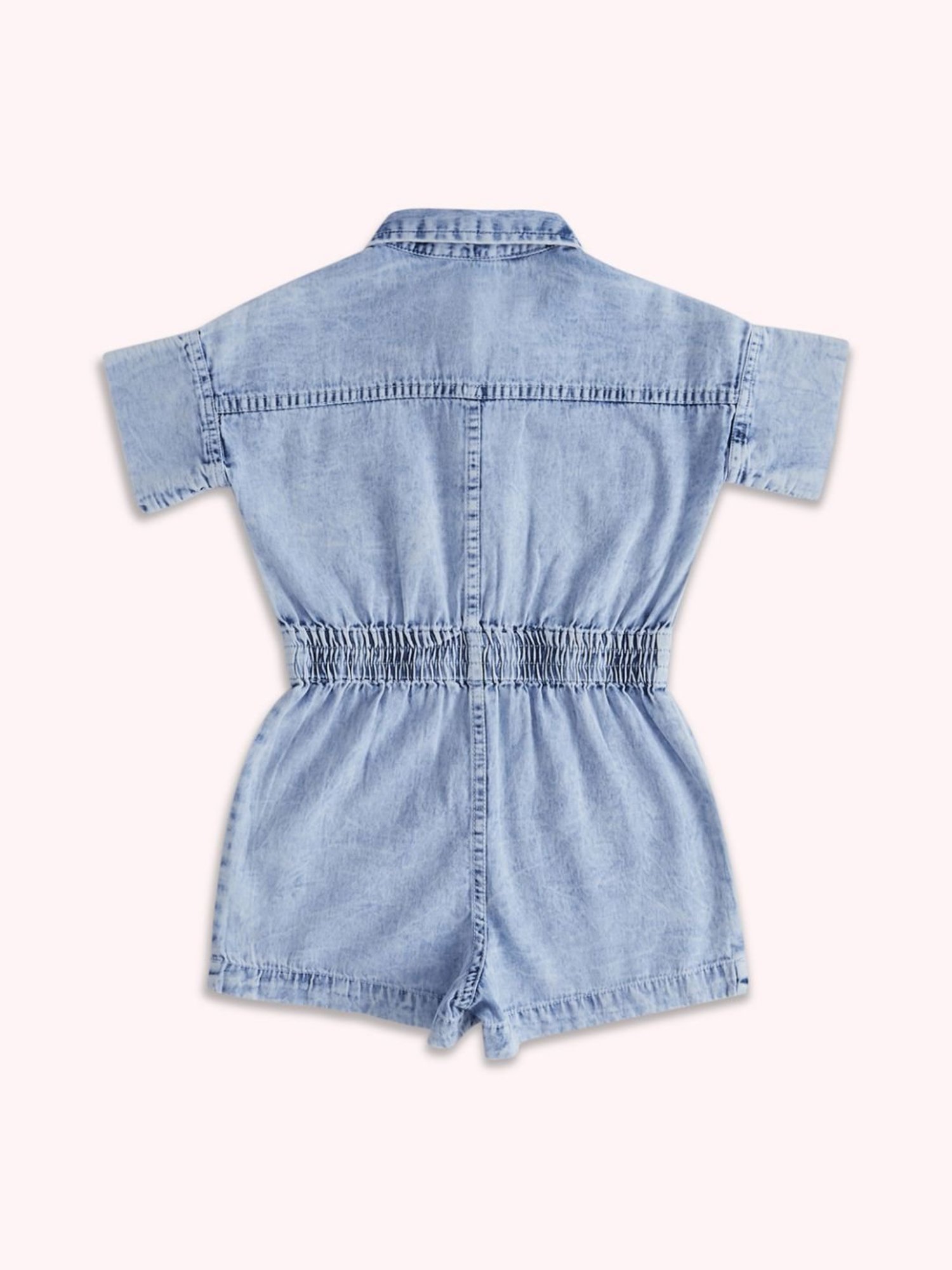 Pantaloons Junior Blue Cotton Regular Fit Dress