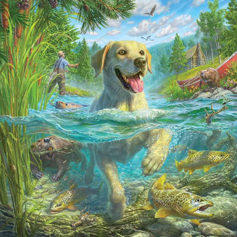 Ceaco Mark Fredrickson: Gone Fishing Jigsaw Puzzle - 550pc