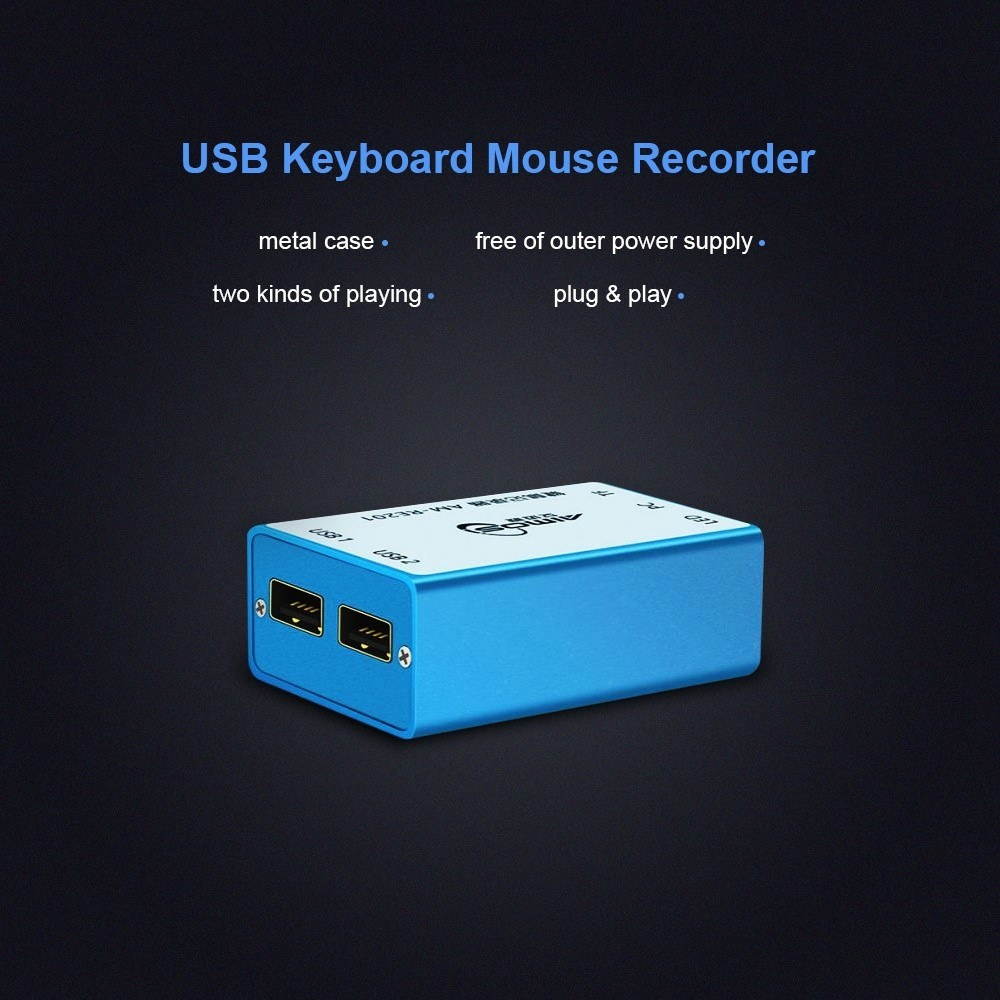 USB Keyboard Mouse Recorder Automatic Player for Game Mining 2 USB Port