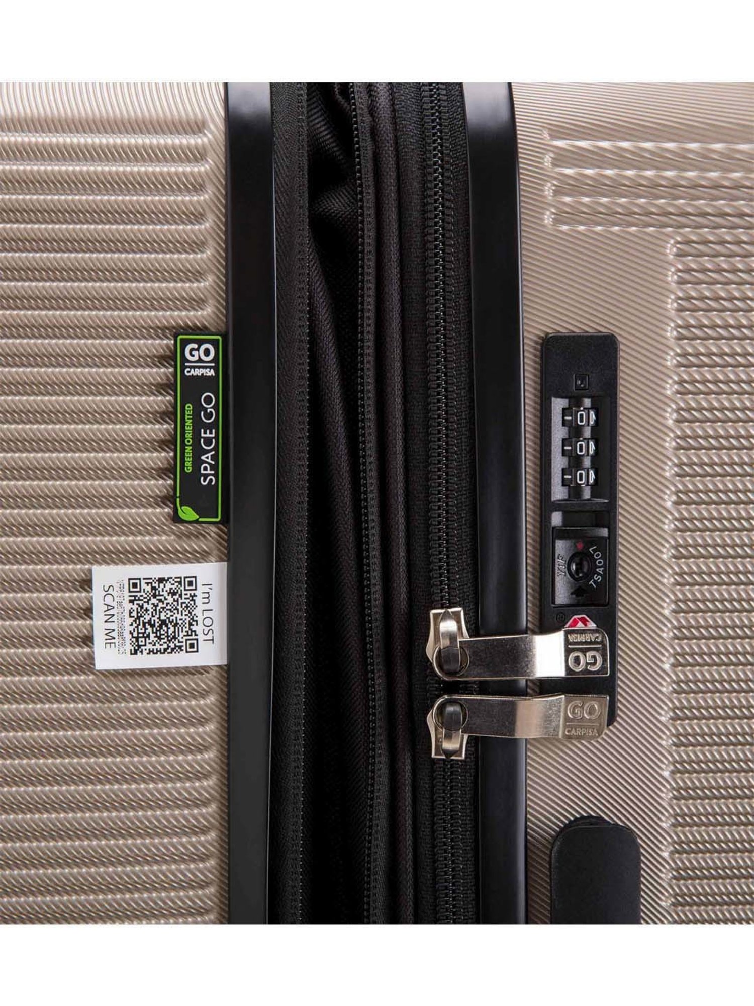 Assembly Green Textured Small Cabin Trolley - 20 inch