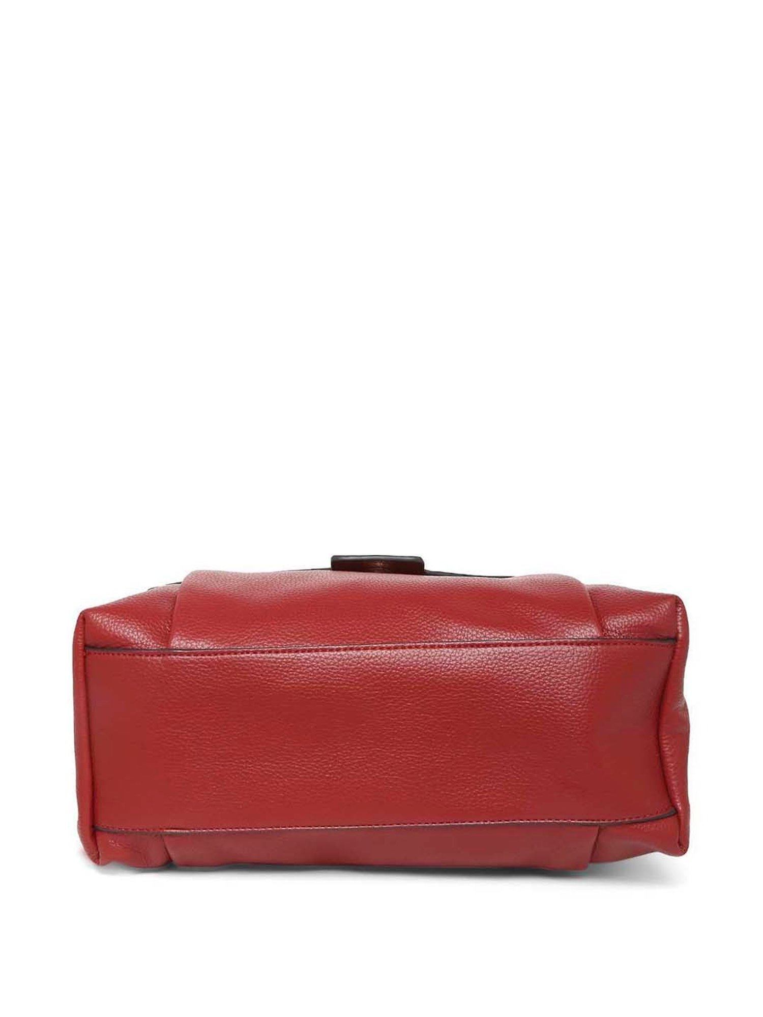 Marina Galanti Red Solid Medium Satchel Handbag