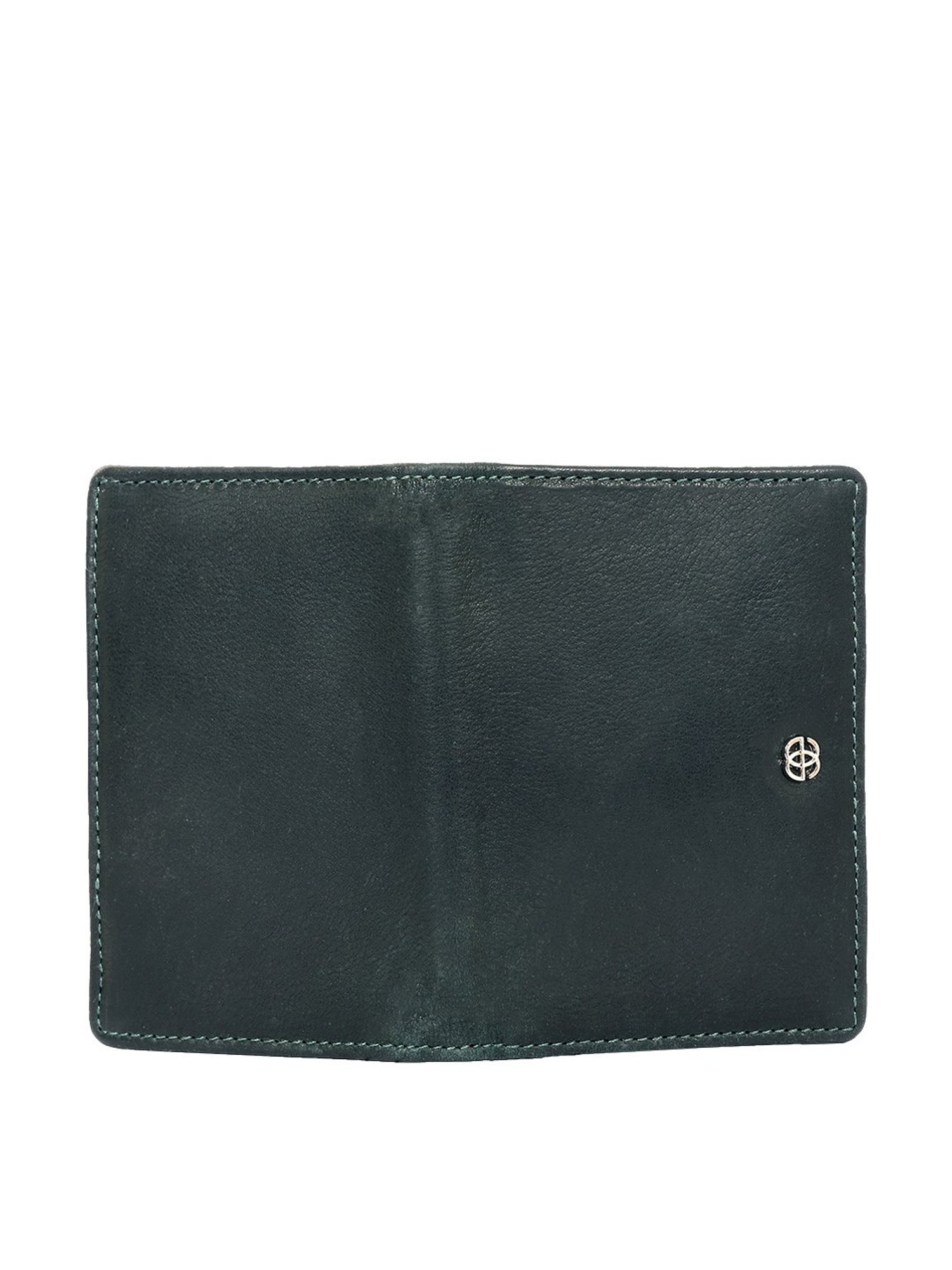 Eske Green Formal Leather Coin & Card Case for Men
