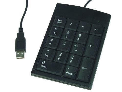 Velleman PCKB7Numeric USB 2.0 Keyboard, 1 Grade to 12 Grade, 0.390625" Height, 3.390625" Wide, 5.125" Length, 5V