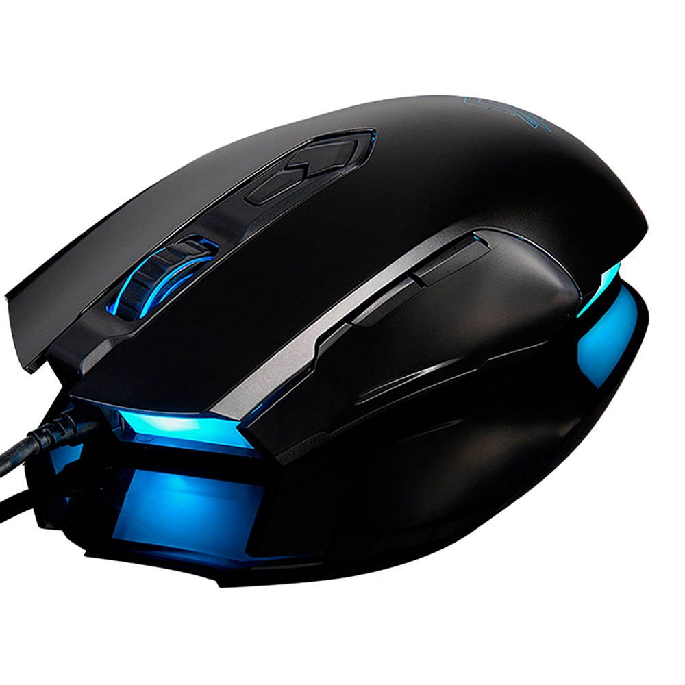 Ajazz AJ52 7 RGB Backlit Modes 2 well-designed side buttons Wired Gaming Mouse Adjustable DPI 750/1000/1250/1500/1750/2000/2500