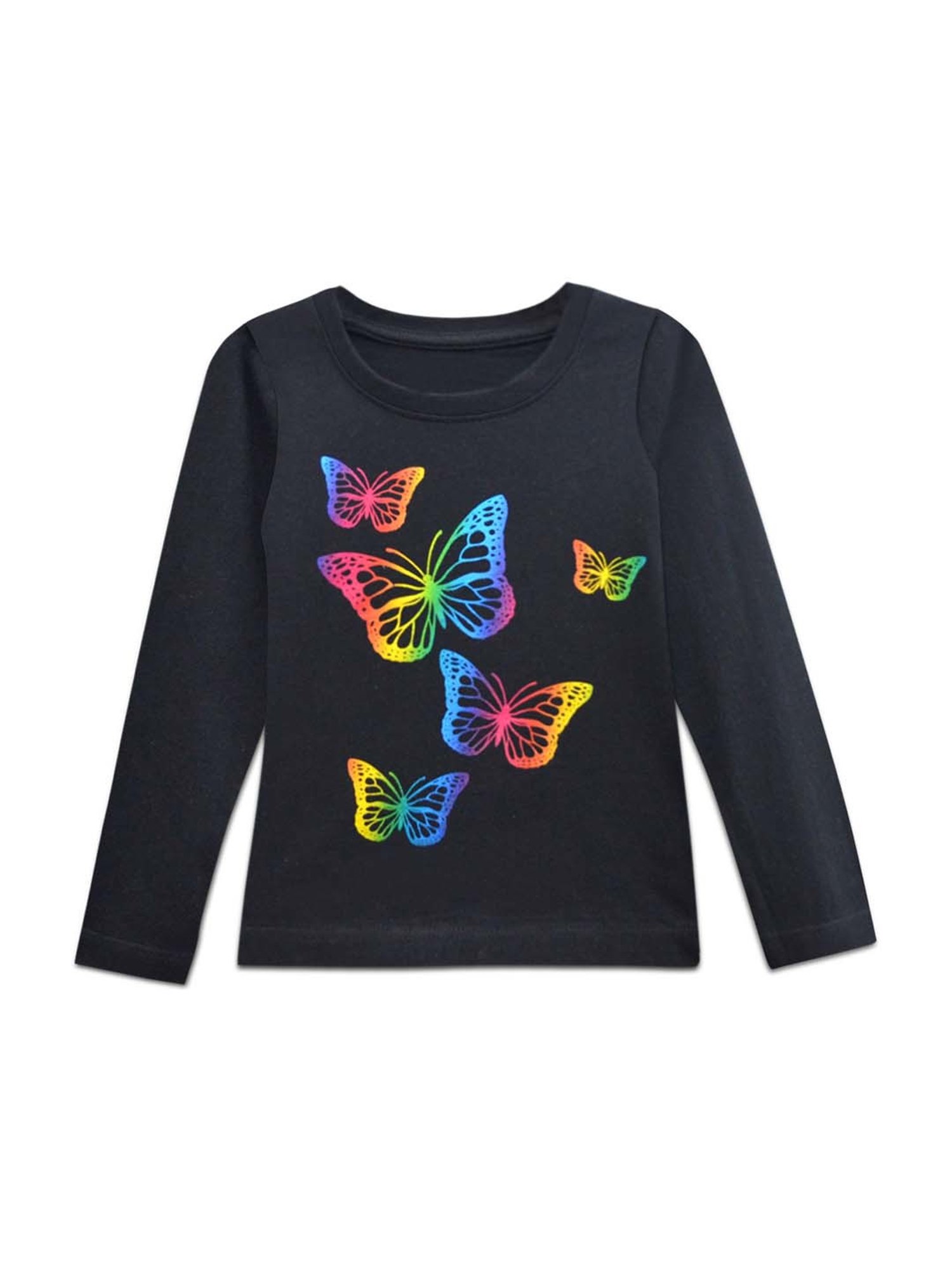 A.T.U.N. Kids Black Cotton Printed Full Sleeves Tee