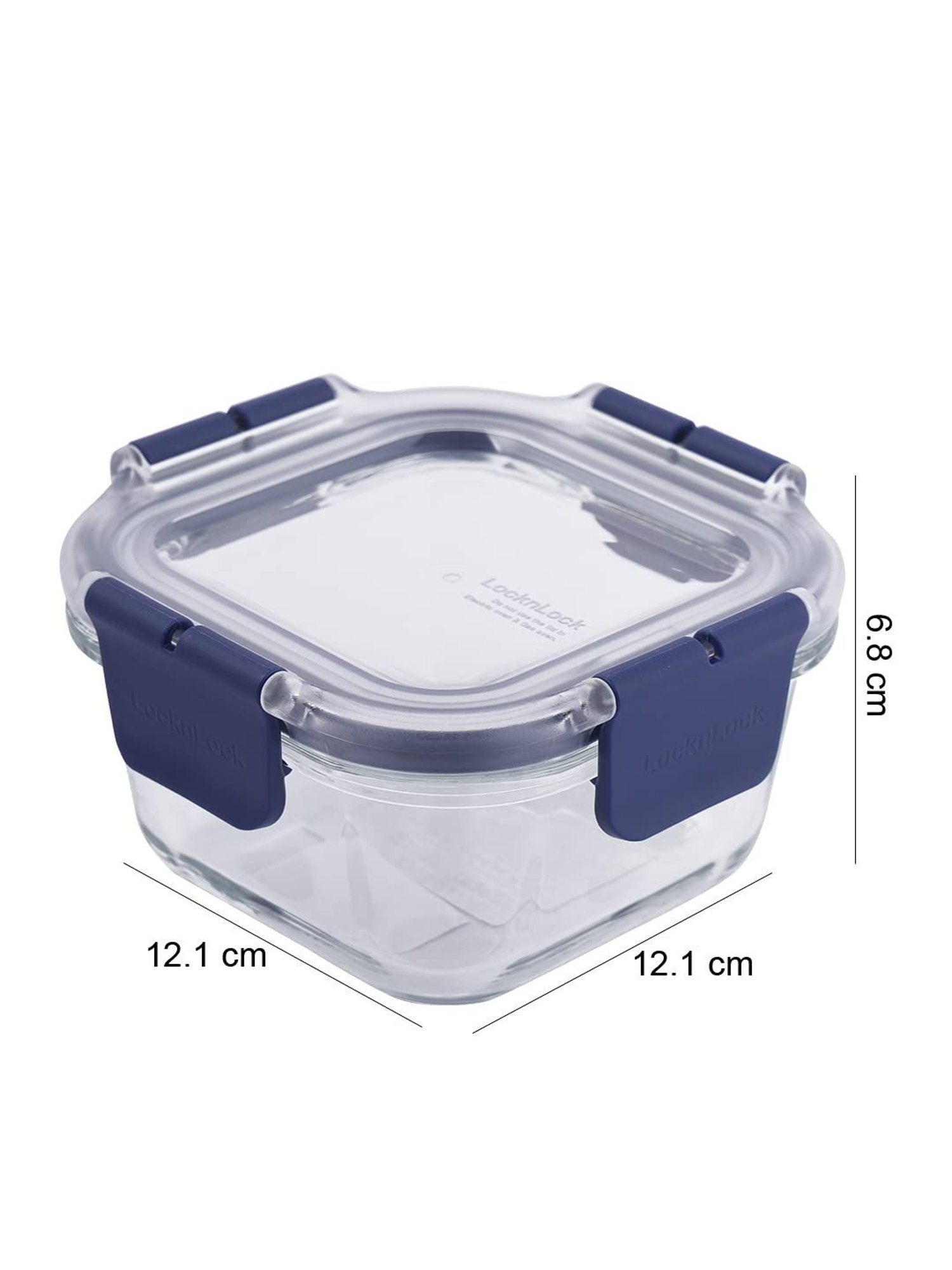 Lock & Lock White Glass Airtight Containers With Lid