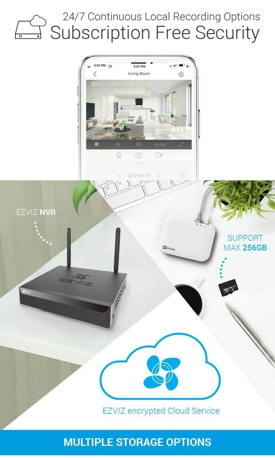 2x   1080p Outdoor WiFi Camera Weatherproof Smart Motion Detection C3WN