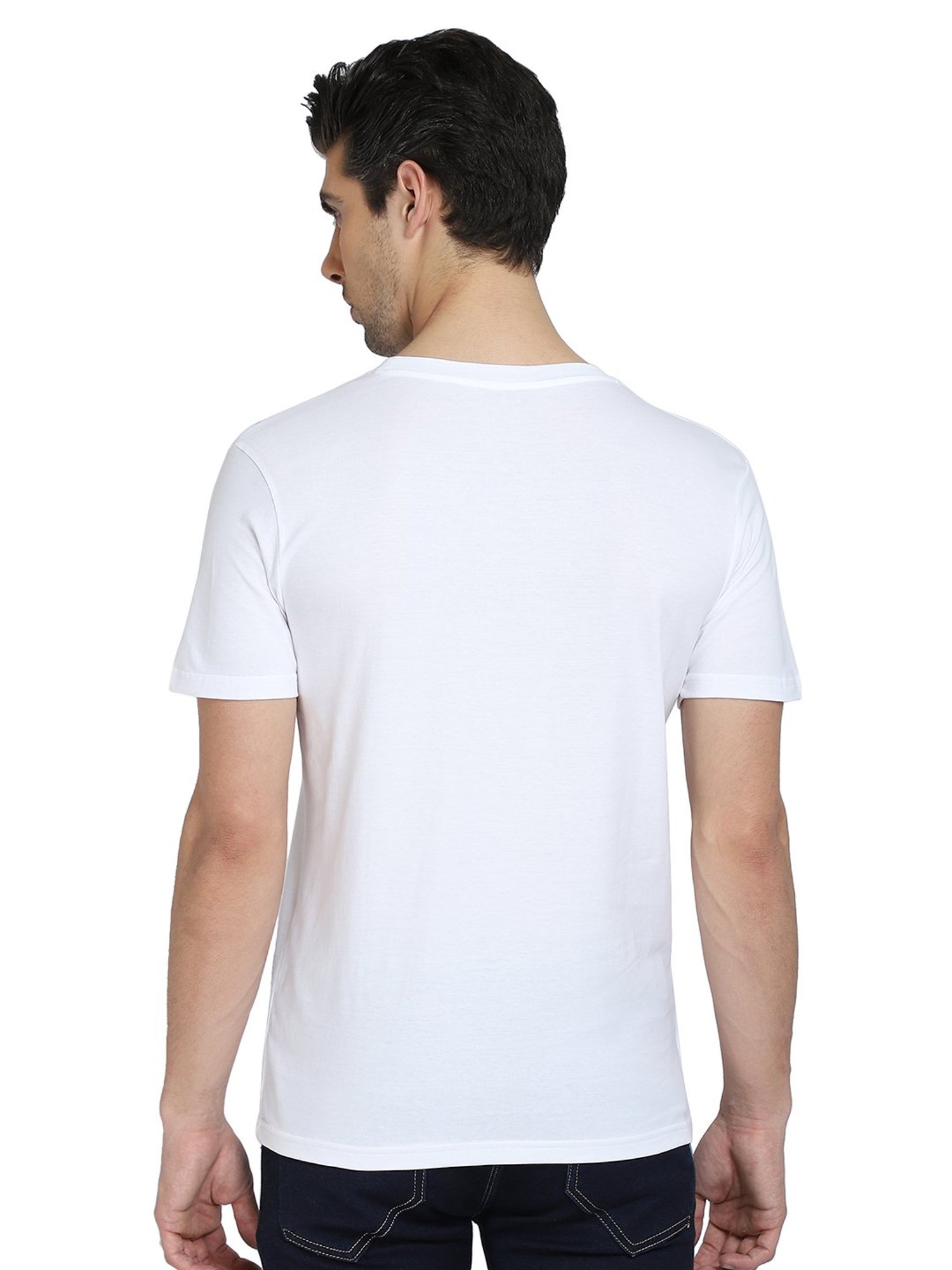 Dyca White & Red Crew T-Shirt - Pack of 2