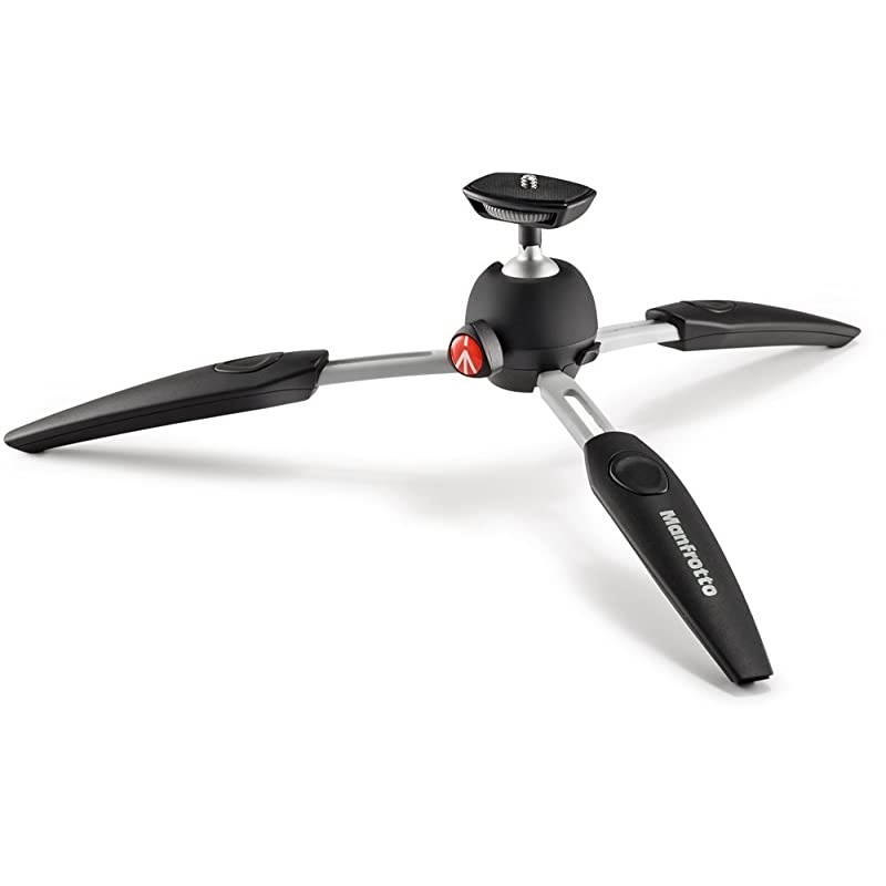 MTPIXIEVOBK PIXI EVO 2Section Mini Tripod for Mirrorless Cameras Compact System Cameras DSLR Video Compact Size Aluminium